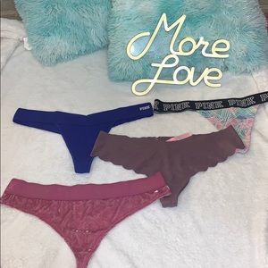 3-4 Pink Victoria’s Secret bundle sz lg